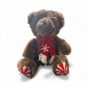 American Greetings Snowflake Scarf Bear